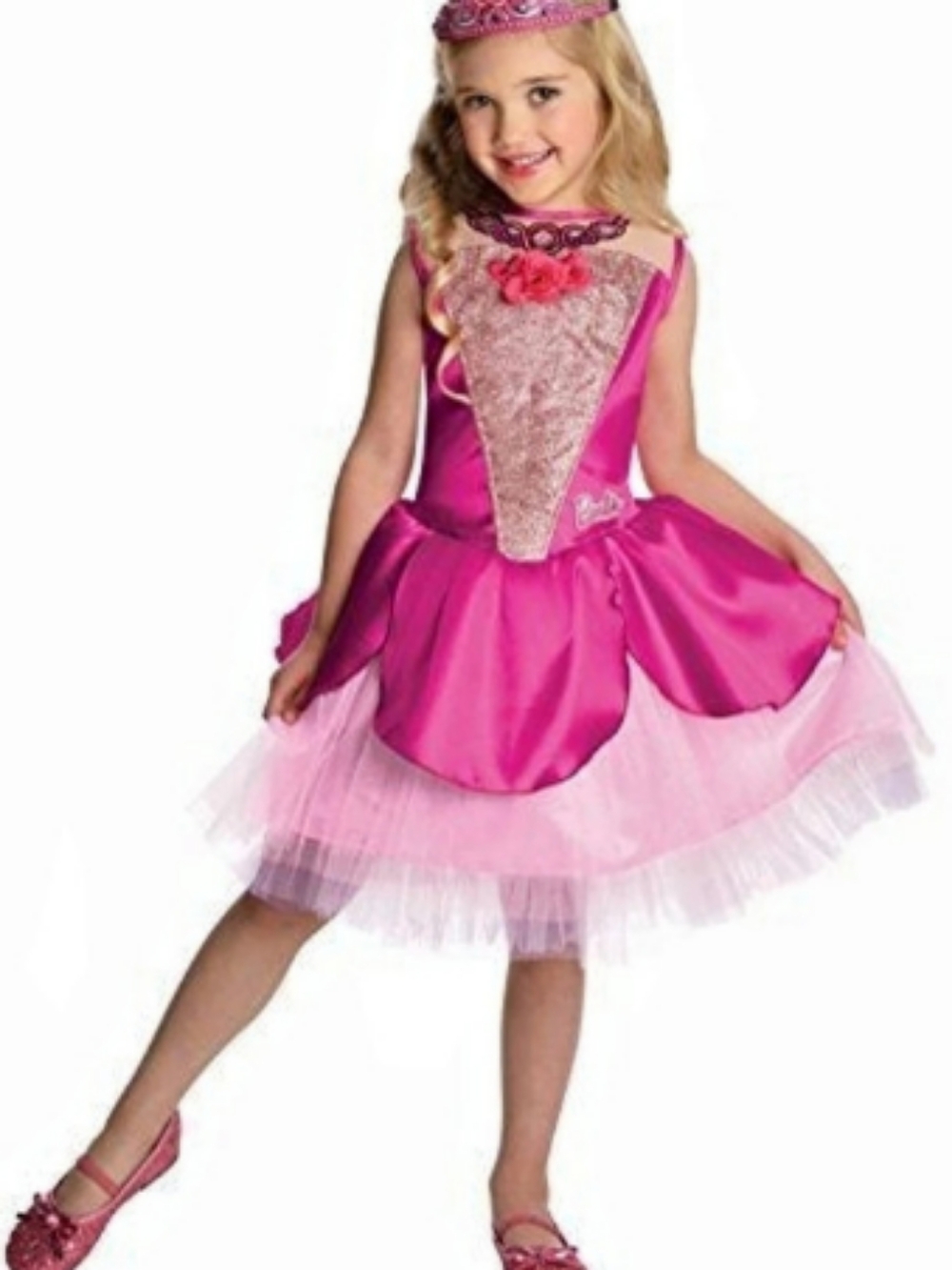 Barbie in the Pink Shoes Kristyn Costume Girls Small Pink NWT Halloween Small